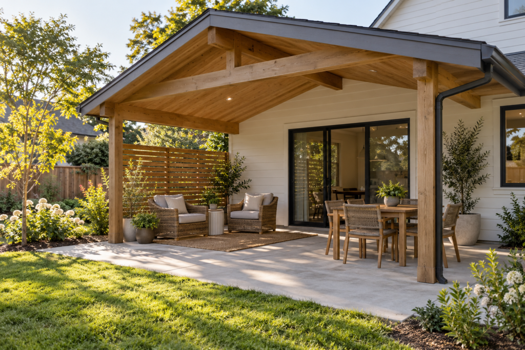 back covered patio ideas​
